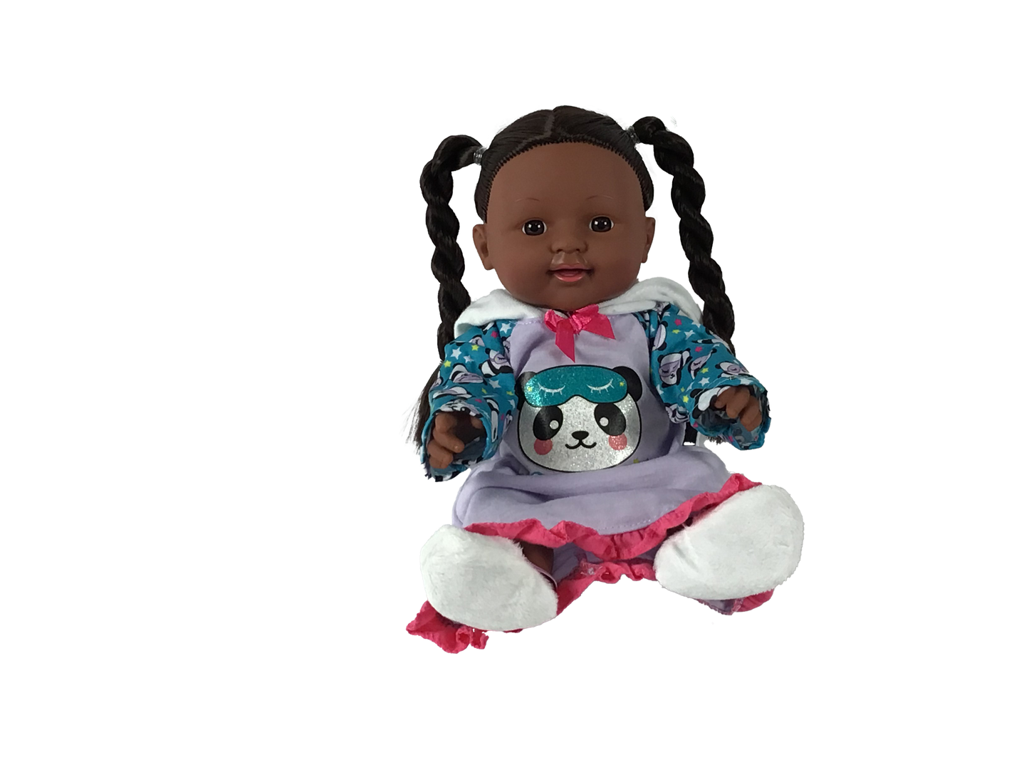12’’ Black Baby Doll. African American Dolls for Girls.
