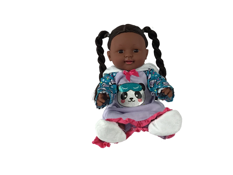 12’’ Black Baby Doll. African American Dolls for Girls.