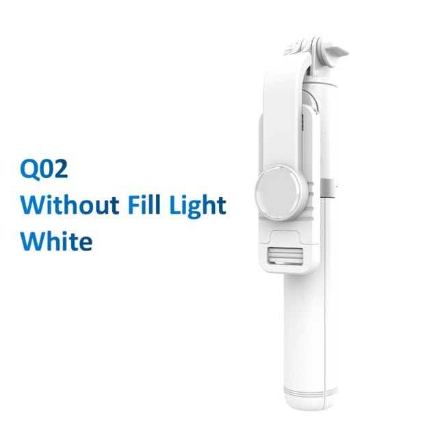 Wireless bluetooth selfie stick foldable